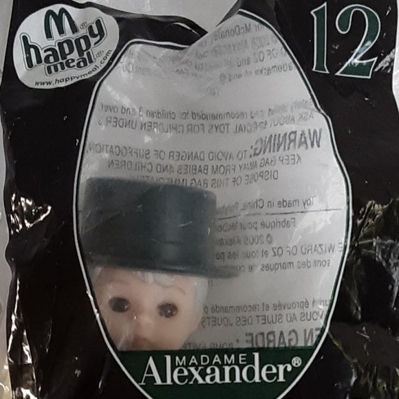 The Wizard of Oz Wizard Madame Alexander McDonald's Happy Meal Toy NWT NIP Kids - Picture 8 of 9